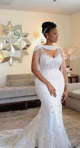 10 African Mermaid Wedding Dress For Plus Size Curvy Ladies They Are So Gorgeous Try Them Emm Lace Styles For Wedding Lace Dress Styles Wedding Dresses