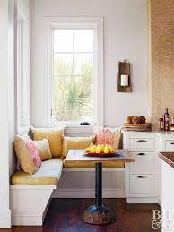 A breakfast nook is an ideal place to start your day. Space Savvy Banquettes Kitchen Remodel Small Banquette Ideas Built In Banquette
