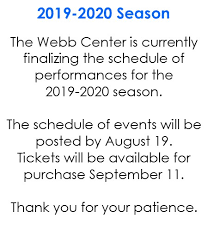 2019 2020 Seasondel E Webb Center
