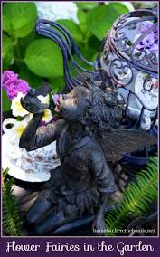 Flower Fairies In The Garden Fairy Garden Mushrooms Fairy Garden Flower Fairies