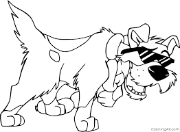 Color online with this game to color fashion coloring pages and you will be able to share and to create your own gallery online. Dodger Terrier With Sunglasses Coloring Page Coloringall