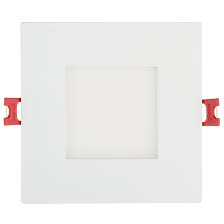 Distance between recessed lights in the horizontal rows =10/2= 5 feet. Globe Electric Dimmable Recessed Light Square 9w Led White 91108 Rona