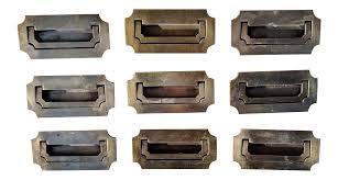 Mortise english campaign handles into wood when. Vintage Brass Recessed Campaign Chest Drawer Pulls Antiques Drkingplaza Hardware