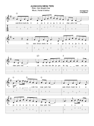 If you play the right chords and the right strumming pattern, you can almost sound like original! Bollywood Sheet Music Books Piano Keyboard Guitar Violin Sax Sheet Music Books For Bollywood Songs Song Notes Guitar Tabs Songs Sheet Music