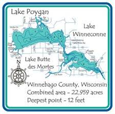 Amazon Com Lake Poygan 3d Laser Carved Depth Map