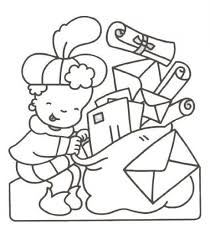 Courrier Pere Fouettard Sinterklaas Vlaggenlijn Sinterklaas Knutselen Sinterklaas