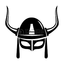 Viking Helmet Vector Isolated On White Background Viking Helmet Viking Helmet Drawing Helmet Drawing