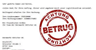 Log into büromarkt böttcher in a single click within seconds without any hassle. Wieder Eine Mail Mit Makrovirus Rechnung Buromarkt Bottcher
