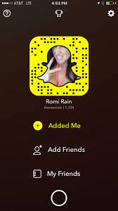 Romi rain snapchat