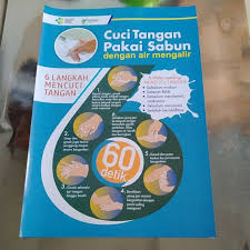 Rsud budhi asih בטוויטר panduan 6 langkah cuci tangan pkrs. Poster 6 Langkah Mencuci Tangan Pakai Sabun Dengan Air Mengalir Shopee Indonesia