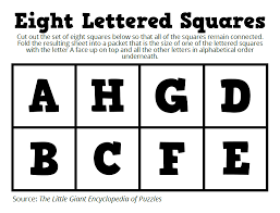 Any list of items presented in either an ordered (i.e., numbered) or unordered (i.e., bulleted) manner within microsoft word may be s. Eight Lettered Squares Puzzle Math Love