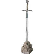 Fourscore men of noble blood tried to tame the mythic blade. Mini Excalibur With Stone Stand Me 0101 Medieval Collectibles
