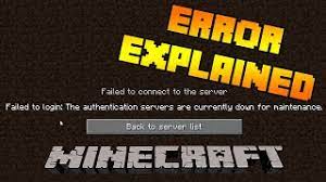 With the f the internet protocol address of a minecraft multiplayer server depends on whether t. Failed To Login The Authentication Servers Are Currently Down For Maintenance Explained Youtube