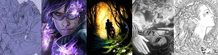 Adult coloring book (relaxing coloring pages, stress relieving designs, people, animals, flowers, fairies and more) tatiana bogema…. Adele Lorienne Is Creating Fantasy Art Fanart And Coloring Pages Patreon