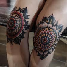 If you are thinking of getting a knee knee tattoos are not the ones you will see every day on the street. Classic Mandala Knee Tattoos Tattoogrid Net