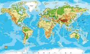 What Is A Physical Map In Geography Political And Physical Map Worldatlas