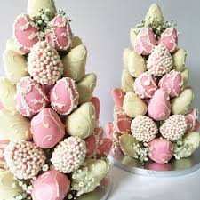 Customised Chocolate Dipped 80 Strawberry Tower Melbourne Delivery Chocolate Covered Strawberries Chocolate Dipped Strawberries Strawberry Tower
