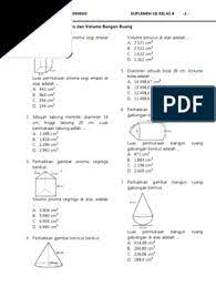 Soal matematika kelas 6 sd bab 3 luas dan volume dan kunci jawaban 25 oktober 2017 23 april 2021 bimbingan belajar brilian 6 komentar a. Soal Volume Bangun Ruang Gabungan Kelas 6 M5dbad4eooyndm Kumpulan Rumus Bangun Ruang Beserta Contoh Soal Dan Pembahasannya Hr Takei