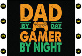 Download Dad By Day Gamer By Night Design Graphic By Buyshirtsvg Creative Fabrica Yellowimages Mockups