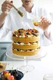 Wild Flour Bakery Griddled Stone Fruits Honey And Thyme Cake Irish Recipes Food Cake Recipes