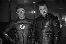 Barry And Oliver Gustin Grant Gustin Stephen Amell