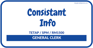 Conseal sdn bhd powered by macgad digital marketing. Jawatan Kosong Terkini General Clerk Di Consistant Info Kerja Kosong Kerajaan Swasta