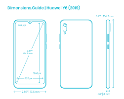 Huawei Y6 (2019) Dimensions & Drawings ...