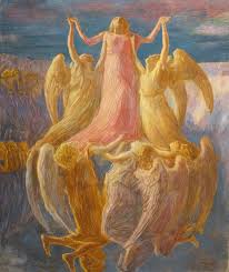 Gaetano Previati L Assunzione Art Pre Raphaelite Art Symbolist