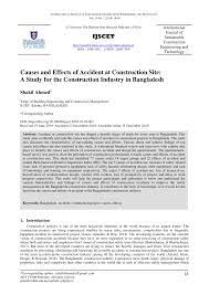 When you visit any website, it may store or retrieve information on your browser, mostly in the form of cookies. Pdf Causes And Effects Of Accident At Construction Site A Study For The Construction Industry In Bangladesh