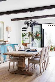 This Jaw Dropping Spanish Revival Is Our Dream Home Spanish Dining Room Mediterranean Home Decor Spanish Style Dining Room