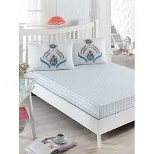 Detaylari Goster Eponj Home Eva Cift Kisilik Lastikli Carsaf Takimi Kahverengi Turkuaz Carsaflar Ev Icin Ev Dekoru