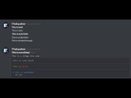 Follow these easy steps to write bold text in discord: Discord Text Styling All Of The Styles Youtube