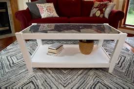 Boards were joined together using glue and then kreg jig pocket holes and kreg screws. Coffee Table Refinished With Resin Resin Crafts