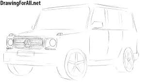 Drawing Lessons Step By Step Mercedes Benz G Class Benz G Class Benz G