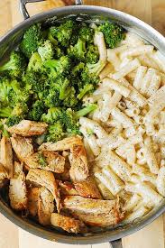 Greek yogurt and cream cheese are used in place of butter and heavy cream in this makeover alfredo sauce with shrimp, broccoli, and a touch of smoky slowly whisk in milk until smooth. Chicken Broccoli Alfredo Pasta Julia S Album