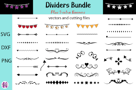 Free svg files for cricut. Dividers Bundle Graphic By Karen J Creative Fabrica Svg Dxf Svg Files For Cricut