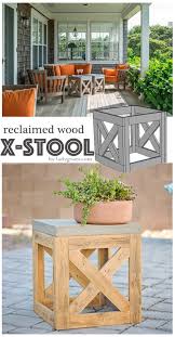 Lady Goats Diy X Stool Or Table Diy Patio Pallet Furniture Outdoor Diy Outdoor Furniture