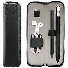 Timovo Pencil Holder Case For Apple Pencil Pu Leather Case Carrying Bag Sleeve Pouch Cover For Apple Ipad Pro Pencil Pen Ipad Pro Pencil Leather Cover Leather