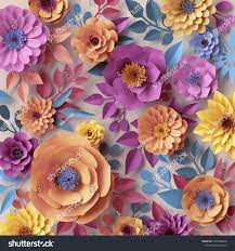 Jo's dark floral patterns includes ten gorgeous black background designs for photoshop. 3d Render Digital Illustration Abstract Paper Flowers Botanical Background Pastel Floral Wallpaper Quilling Craft Abstract Paper Flower Art Paper Flowers