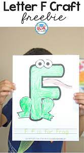 Made from the uppercase letter, this adorable little guy fits in perfectly with the rest of our alphabet creatures and he is super easy to make! Animal Alphabet F Is For Frog Craft