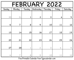 All calendars 2021 templates are available in pdf and microsoft word (.docx) and jpg formats. Free Printable February 2022 Calendars
