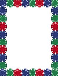 Colorful Poker Chips Border Poker Chips Poker Poker Party