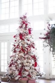 My Home For The Holidays Pink Peonies By Rach Parcell White Christmas Tree Decorations Red Christmas Tree Traditional Christmas Tree