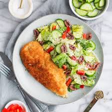 Chicken Milanese With Italian Pizzeria Salad Zen Spice