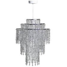 Beaded Metal Easy Fit Non Electrical Ceiling Pendant Light Shade Ebay