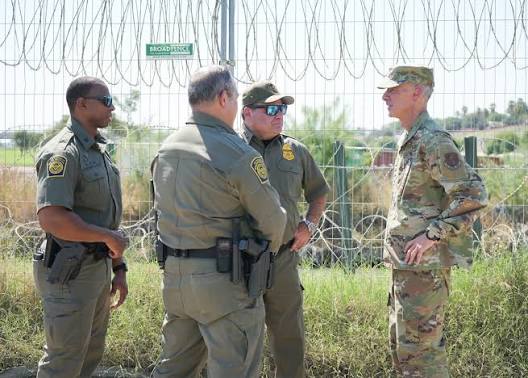 Border Patrol agents continue securing the border. With the support of  Texas National Guard, we're covering more ground, securing more miles, and  stopping illegal crossings before they happen.