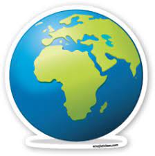 Earth Globe Europe Africa Emojistickers Com Earth Globe Emoji Stickers World Emoji