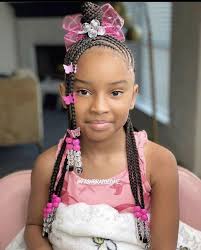 Bun & bang ❤️ kids hair style