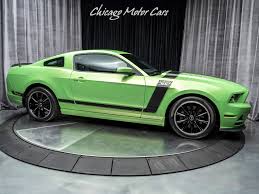 used 2013 ford mustang mustang boss 302 gotta have it green metallic tri coat rare example for sale special pricing chicago motor cars stock 16013 used 2013 ford mustang mustang boss 302