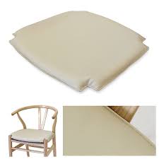 This dining chair cushion is suitable for most kitchen dining chairs, sofa chairs and car seats. Wishbone Ch24 Y Chair Style Pu Bicast Leather Seat Cushion Pad Natural Dining Room Chair Cushions Dining Chair Cushions Outdoor Lounge Chair Cushions